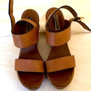 Steve Madden 5 inch brown wedges.  Size 8.5